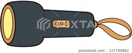 The illustration of a torch The illustration of a torch 125789862