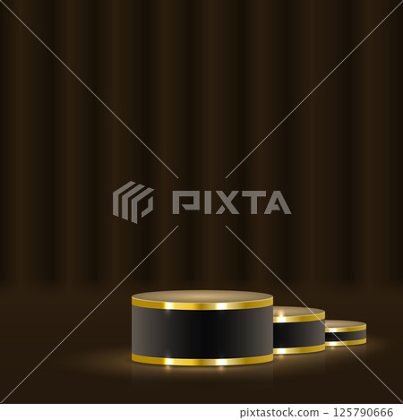 Golden award ceremony stage 125790666