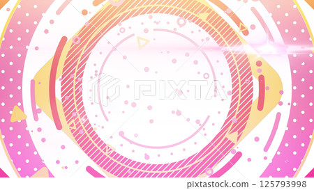 具有大圓圈、形狀和圖案的流行背景/透明背景 - 粉紅色 具有大圓圈、形狀和圖案的流行背景/透明背景 - 粉紅色 125793998