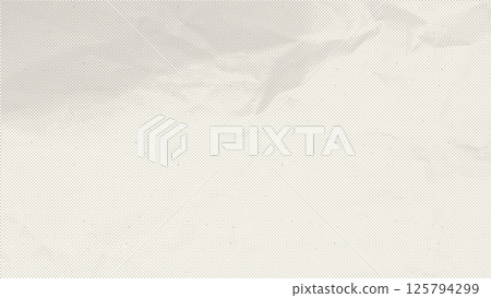 Vintage wrinkled ecru recycled paper texture. Realistic halftone vector background with imperfections Vintage wrinkled ecru recycled paper texture. Realistic halftone vector background with imperfections 125794299