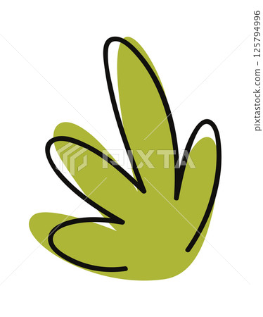 Grass bush hand drawn doodle Grass bush hand drawn doodle 125794996