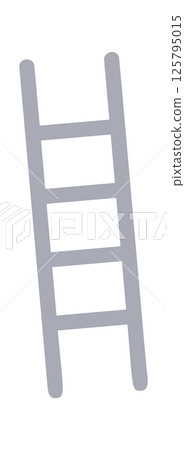 Step ladder hand drawn doodle 125795015