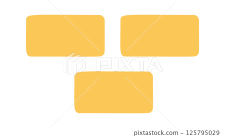 Yellow brick block construction doodle Yellow brick block construction doodle 125795029