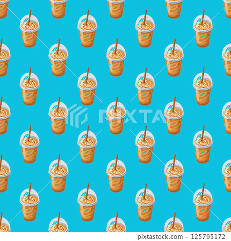 seamless background with different hamburger. 125795172