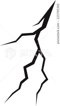 Striking dark cracks across the black backdrop, reminiscent of fissures or lightning bolts creating a dynamic and impactful visual. Striking dark cracks across the black backdrop, reminiscent of fissures or lightning bolts creating a dynamic and impactful visual. 125795392