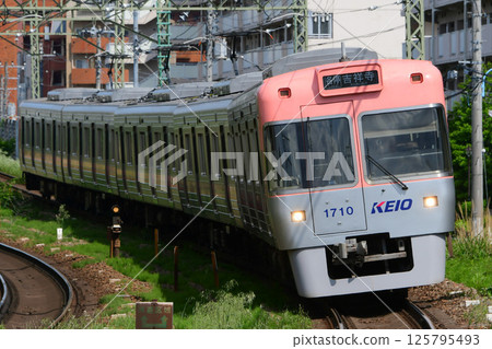 井之頭線京王1000系列1760F鮭魚粉紅列車 125795493