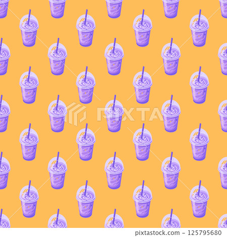 seamless background with different hamburger. 125795680