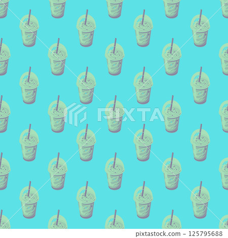 seamless background with different hamburger. 125795688