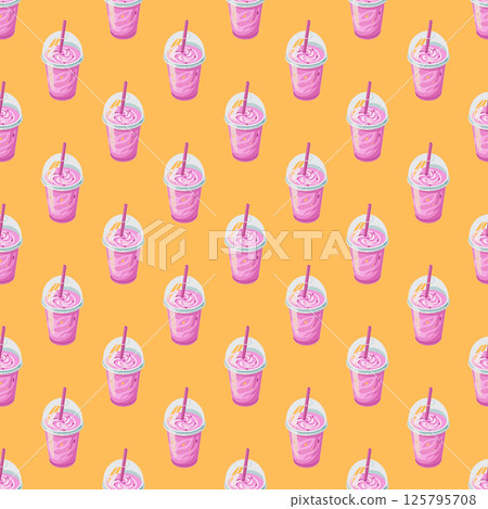 seamless background with different hamburger. 125795708