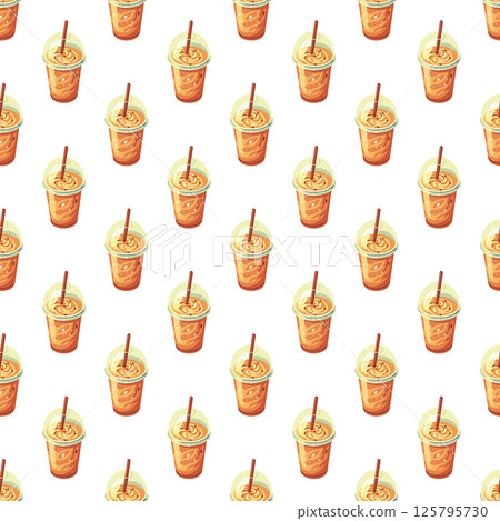 seamless background with different hamburger. 125795730