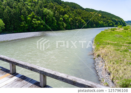靜岡縣島田市蓬萊橋眺望 125796108