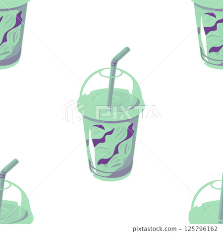 seamless background with different hamburger. 125796162