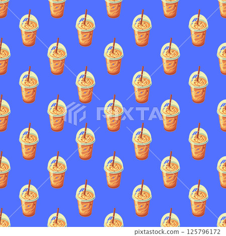 seamless background with different hamburger. 125796172
