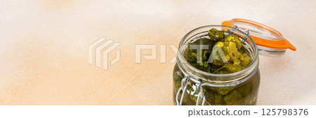 Fermentation of fresh cabbage sauerkraut Fermentation of fresh cabbage sauerkraut 125798376