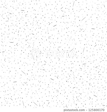 Seamless paper pattern with a white background and black rice-style speckles. Vintage, handmade and organic effect. Great for eco packaging, backgrounds, stationery. Drag to swatches panel to use 125800170