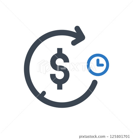 Dollar Cycle Icon 125801701