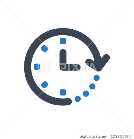 Clock History Icon Clock History Icon 125801724