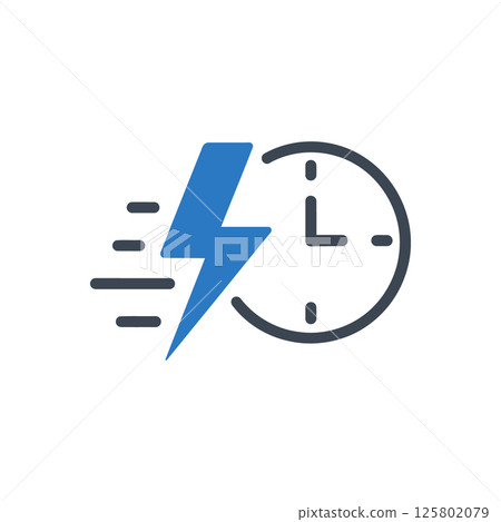 Speed Efficiency Time Icon Speed Efficiency Time Icon 125802079