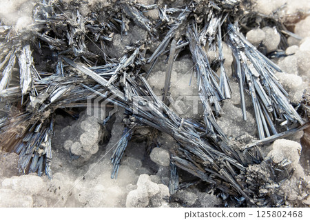 Stibnite also called antimonite, is a sulfide mineral Stibnite also called antimonite, is a sulfide mineral 125802468
