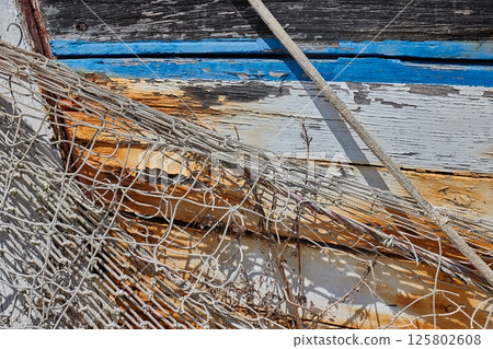 Old Fishing Boat Detail 125802608