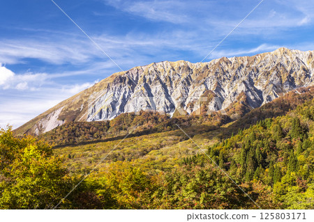 鍵掛嶺附近奧台山的秋景 125803171