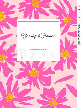 Modern and elegant floral design template. Floral design, pattern 125803178