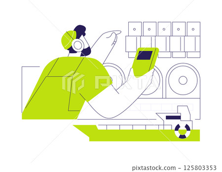 Marine oiler abstract concept vector illustration. 125803353