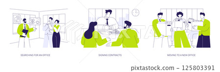 Successful entrepreneurship isolated cartoon vector illustrations se 125803391
