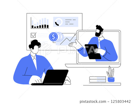 Business consultant isolated cartoon vector illustrations. 125803442