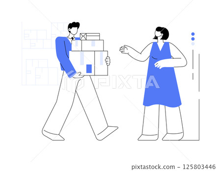 Shipping orders isolated cartoon vector illustrations. Shipping orders isolated cartoon vector illustrations. 125803446