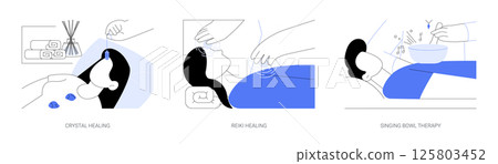 Esoteric practices isolated cartoon vector illustrations se 125803452