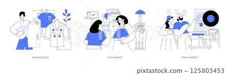 Vintage spirit isolated cartoon vector illustrations se Vintage spirit isolated cartoon vector illustrations se 125803453
