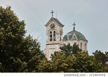 Church on the old town square of Herceg Novi, Montenegro Church on the old town square of Herceg Novi, Montenegro 125803458