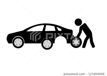 Tire exchange Tire exchange 125804098