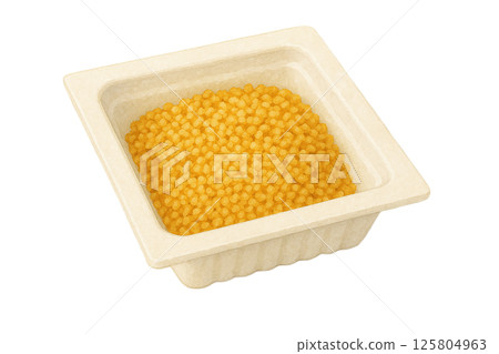 Illustration of crushed natto | Watercolor style, food material, white background 125804963