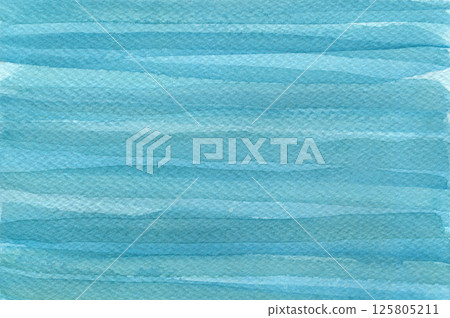 Vibrant teal blue and turquoise watercolor striped textured background. Artistic colorful watercolour backdrop for marine design, abstract water splash or cloud concept, calm sea pattern Vibrant teal blue and turquoise watercolor striped textured background. Artistic colorful watercolour backdrop for marine design, abstract water splash or cloud concept, calm sea pattern 125805211
