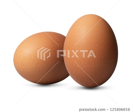 Brown shelled eggs 125806658