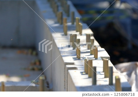 房子的混凝土基礎 房子的混凝土基礎 125806718