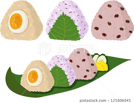 水煮蛋紫蘇紅米飯糰套餐 125806845