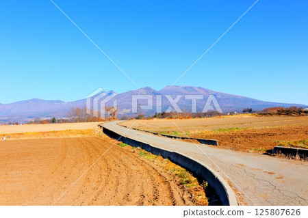 Mt. Asama in December Shinshu Mountains Shinshu Nature Shinshu Scenery Mt. Asama in December Shinshu Mountains Shinshu Nature Shinshu Scenery 125807626