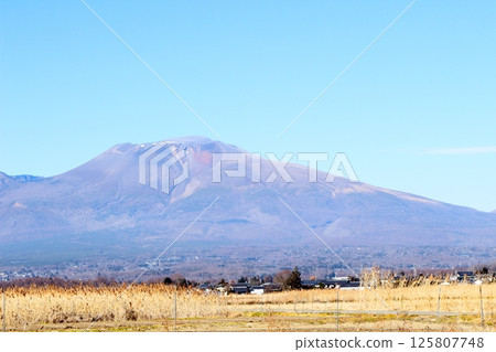 Mt. Asama in December　Shinshu Mountains　Shinshu Nature　Shinshu Scenery 125807748