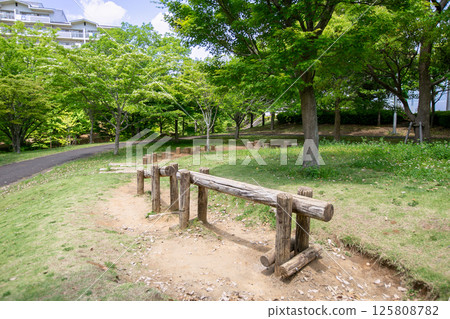 Park along the promenade 125808782