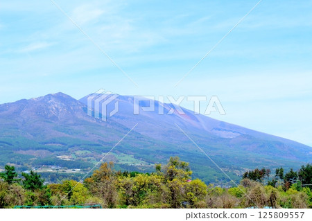 五月的淺山和高原菜田 信州的山脈 信州的自然風光 信州的風景 五月的淺山和高原菜田 信州的山脈 信州的自然風光 信州的風景 125809557