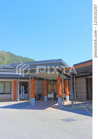 Scenery of Okusa Village Office, Okusa Village, Kiso District, Nagano Prefecture 125810207