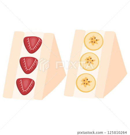delicious Fruit Sando or Japanese Fruit sandwich with strawberry, mango and kiwi delicious Fruit Sando or Japanese Fruit sandwich with strawberry, mango and kiwi 125810264