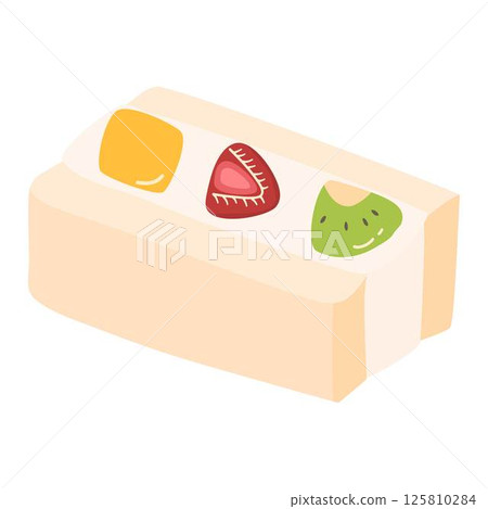 Japanese Strawberry Cream Sandwich Fruits and Season Fruit Sando dessert Japanese Strawberry Cream Sandwich Fruits and Season Fruit Sando dessert 125810284