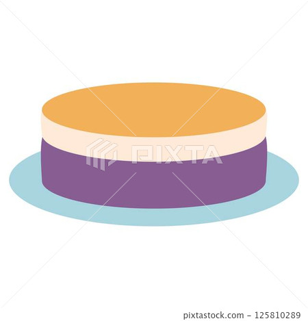 filipino Ube Leche Flan Cake 125810289