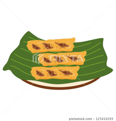 Turon (Crispy Filipino Banana Springrolls) 125810293