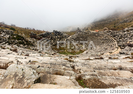 Ruins of Sagalassos ancient roman theater Ruins of Sagalassos ancient roman theater 125810503