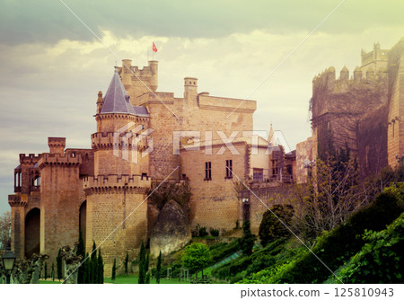 old medieval castle old medieval castle 125810943